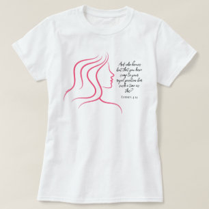 T-shirt Esther 4:14 Écriture Verset Biblique Silhouette Ro
