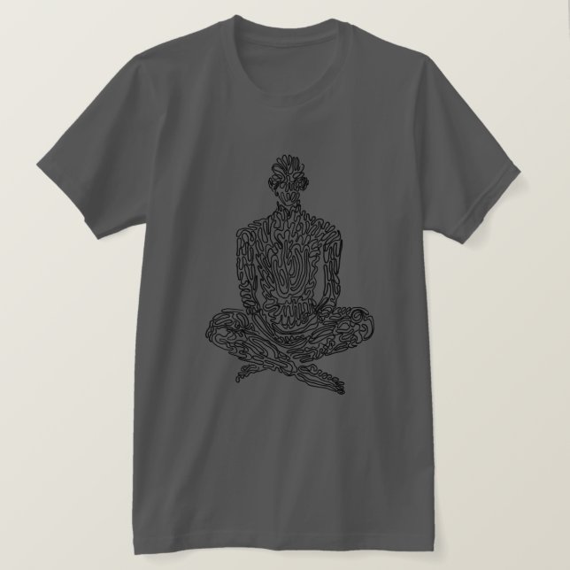 T-shirt Esthétique ascétique (charbon de bois avec le (Design devant)