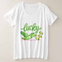 T-shirt esthétique au trèfle vert chanceux - Saint