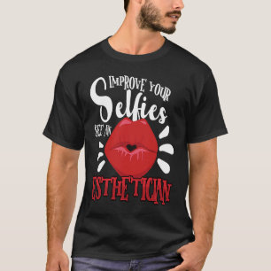 T-shirt Esthétique Beauticienne maquiller soins de beauté