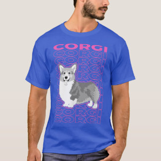 T-shirt Esthétique Corgi Pastel