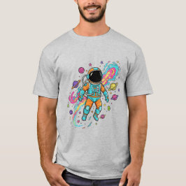 T-Shirt esthétique Galaxie Univers Cosmique Étoile
