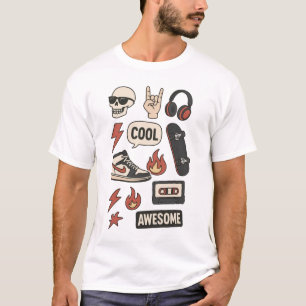 T-shirt esthétique garçon rockstars 