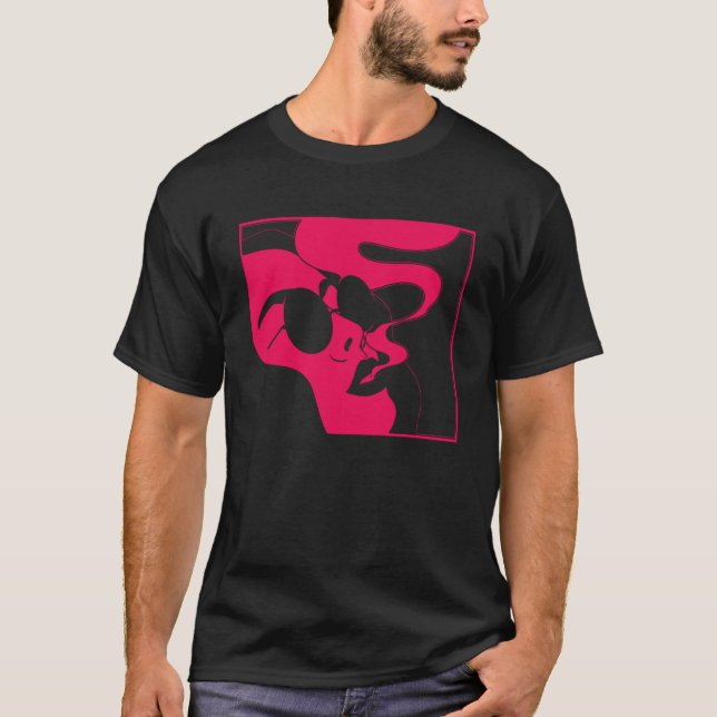 T-shirt Esthétique Gothique Minimale Pastel Goth E Girl 90 (Devant)