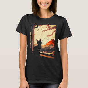 T-shirt esthétique japonaise fleurs de cerisier sakura cha