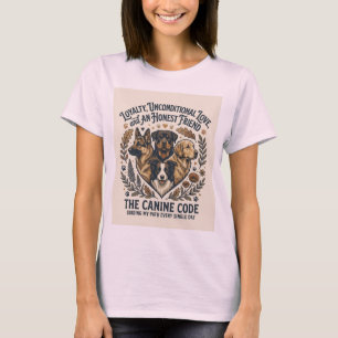 T-shirt esthétique pour fille aimant les chiens ad