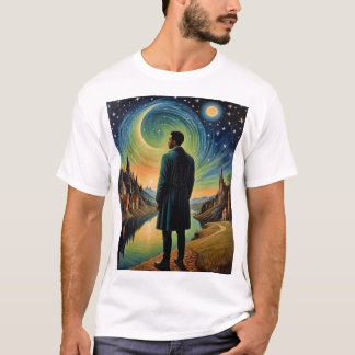 T-shirt esthétique Surreal Night Sky Visionary Art