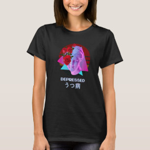 T-shirt Esthétique vaporwave dépressive Japonais