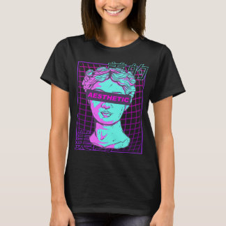 T-shirt Esthétique Vaporwave Japonais Buste Sculpture grec