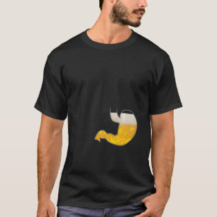T-shirt Estomac Plein De Beer Pub Party Tummy Belly Humour