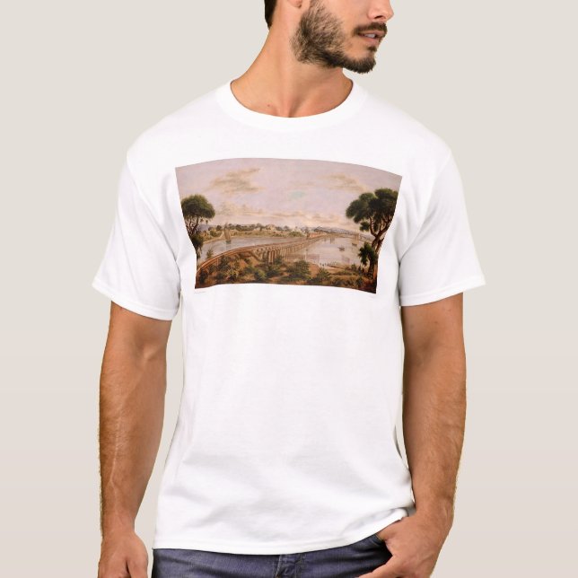 T-shirt Estuaire d'Oakland près de lac Merritt (1232A) (Devant)