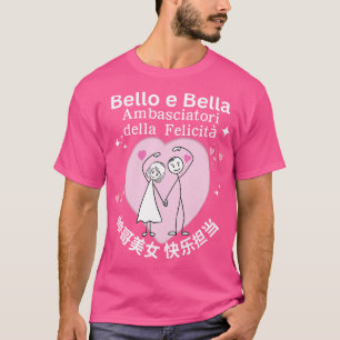 T-shirt Et beau couple heureux chinois Lang italien chinoi
