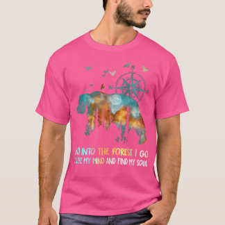 T-shirt Et Dans La Forêt Je Vais Perdre Mon Esprit Camping