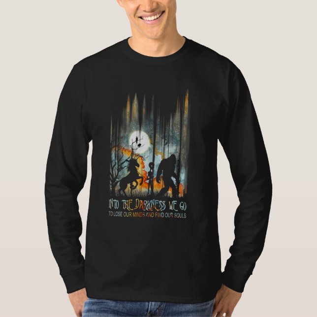 T-shirt Et Dans La Forêt Je Vais Perdre Mon Esprit Et Trou (Devant)