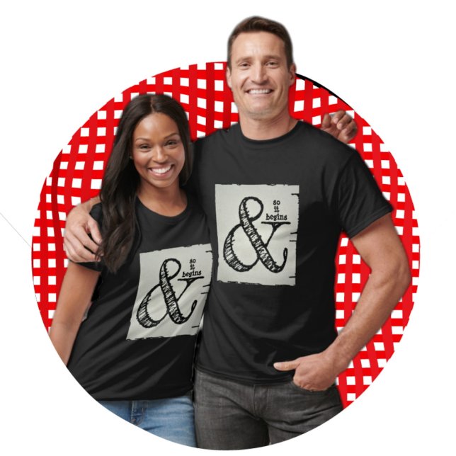 T-shirt Et Donc Ça Commence Le Symbole De L'Ampersand (Créateur téléchargé)