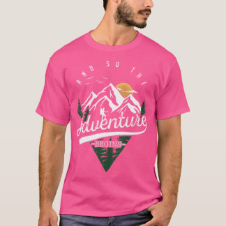 T-shirt Et Donc L'Aventure Commence L'Aventure Camping Hik
