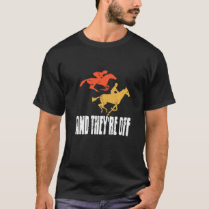 T-shirt Et ils sont partis Designs Rétro Vintage de Course