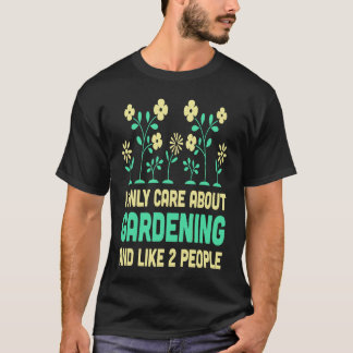 T-shirt Et Jardinier Mignon Graphique De Jardinage