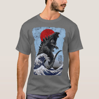 T-shirt et le bleu de la vague