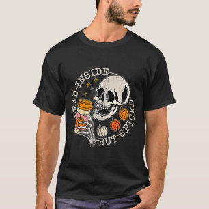 T-shirt Et Le Squelette Arrière Est Mort À L'Intérieur Mai