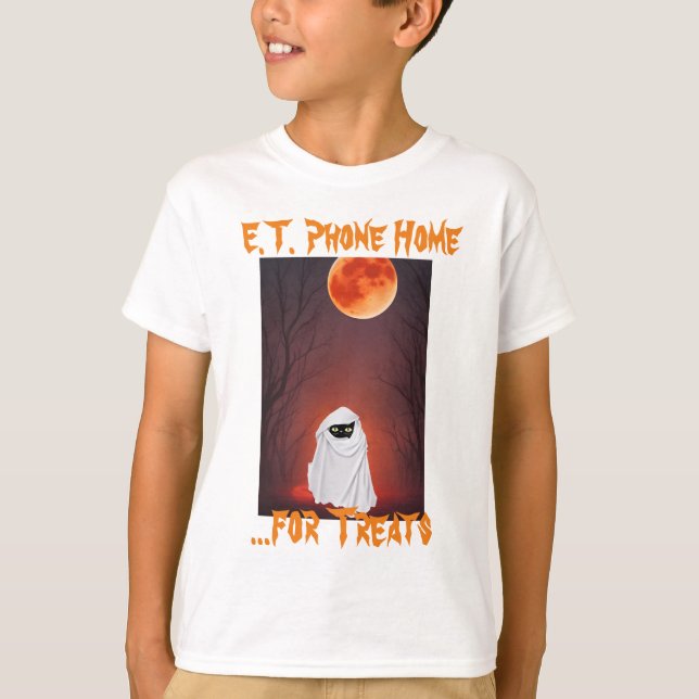 T-shirt ET Phone Home Drôle Halloween Citations enfant (Devant)