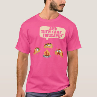 T-shirt Et Puis Est Venu Mardi Camping Aventure Taco Campf
