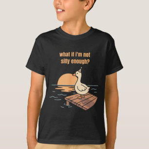 T-shirt Et si pas assez stupide oie mème canard drôle