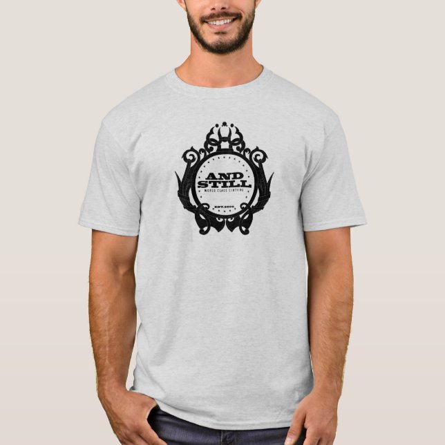 T-shirt et toujours (noir) (Devant)