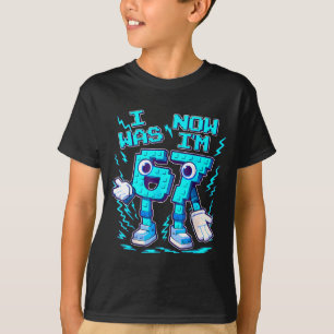 T-shirt Était 6 7 six sept 7 ans anniversaire brainrot