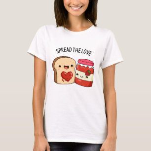 T-shirt Étaler la confiture Amour Drôle et le touron de pa