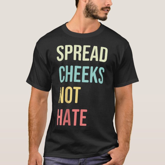 T-shirt Étaler Les Joues Ne Détestent Pas Drôle Fitness Fi (Devant)