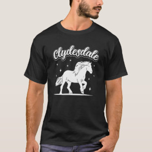 T-shirt Étalon d'Écosse de trait pour cavalier Clydesd