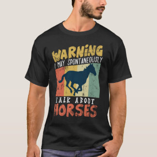 T-shirt étalon drôle eqeuestrian de cheval d'équitation à