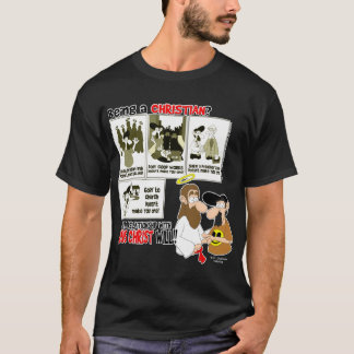 T-shirt Étant une chrétienne (sépia)