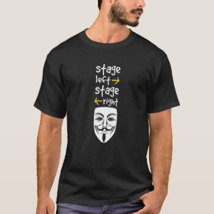 T-shirt Étape gauche scène droite acteur de théâtre Broadw