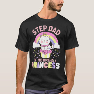 T-shirt Étape Papa de l'Anniversaire Princesse Cute Chat s