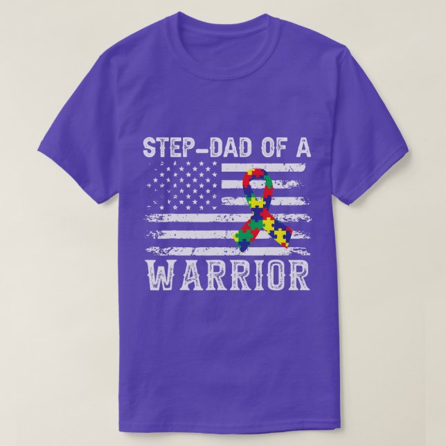 T-shirt ÉtapePapa D'Une Sensibilisation sur l'autisme De G (Design devant)