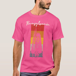 T-shirt Etat à feuillage persistant Pennsylvanie Forêt Sou