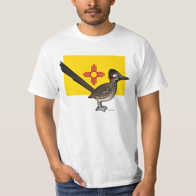 T-shirt État Birdorable du Nouveau Mexique : Roadrunner (Devant)