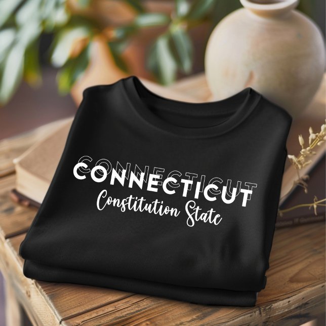 T-shirt État branché Connecticut Constitution (Créateur téléchargé)