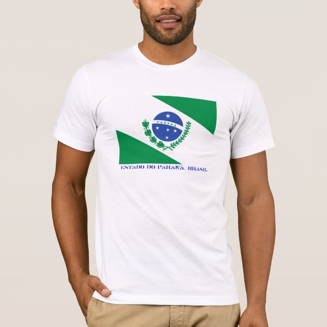 T-shirt État brésilien de drapeau de Paraná (Devant)