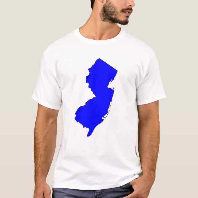 T-shirt État de bleu de NJ (Devant)