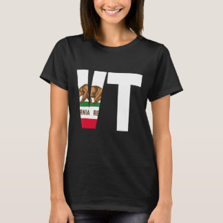 T-shirt Etat de Californie Drapeau Vermont VT Cities and S