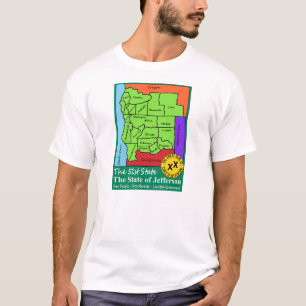 T-shirt État de Jefferson - le cinquante-et-unième état