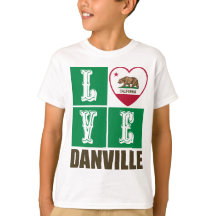 Etat de la Californie Drapeau Heart Danville