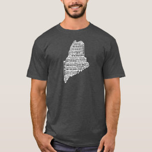 T-shirt "État de la douille courte foncée des hommes du