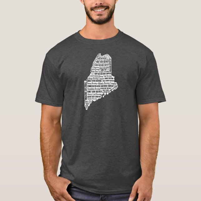 T-shirt "État de la douille courte foncée des hommes du (Devant)