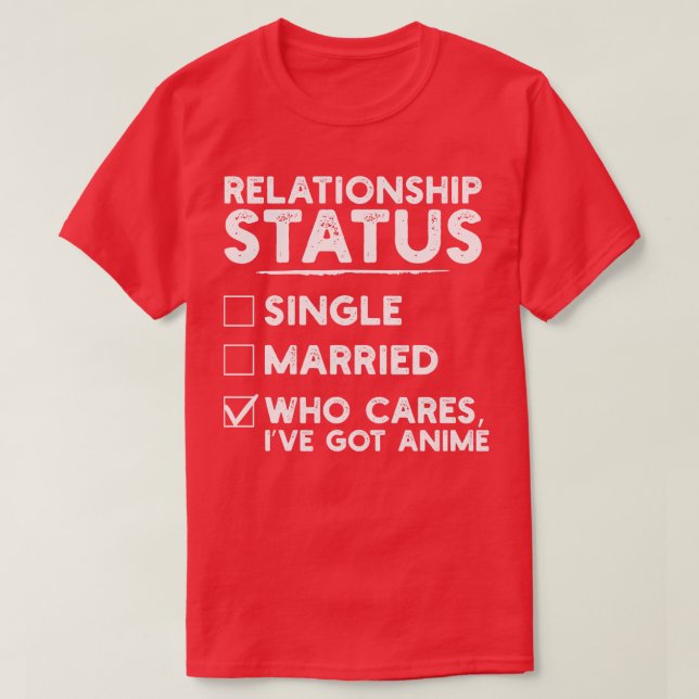 T-shirt État de la relation Amusant 1 (Design devant)