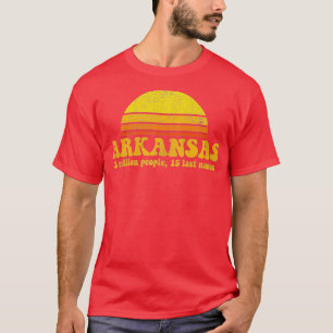 T-shirt État de l'Arkansas Vintage drôle slogan rétro souv