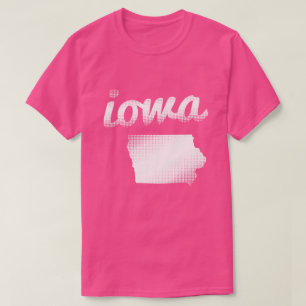 T-shirt État de l'Iowa dans le blanc
